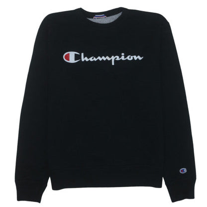 Champion Men's Black M Pullover Sweatshirt Logo Fleece