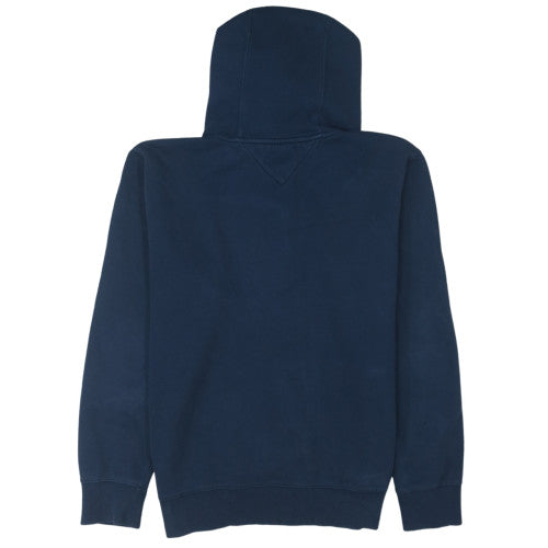 Tommy Jeans Men Blue Full Zip Hoodie L Classic Fleece