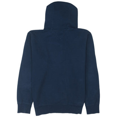 Tommy Jeans Men Blue Full Zip Hoodie L Classic Fleece