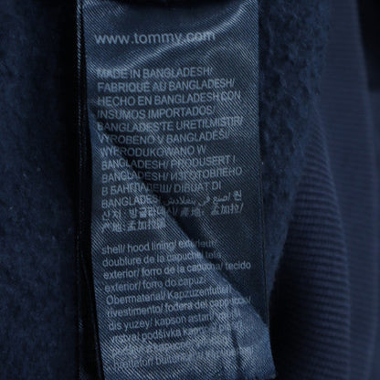 Tommy Jeans Men Blue Full Zip Hoodie L Classic Fleece