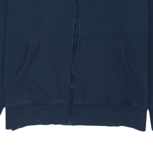 Tommy Jeans Men Blue Full Zip Hoodie L Classic Fleece