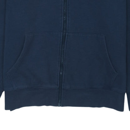 Tommy Jeans Men Blue Full Zip Hoodie L Classic Fleece