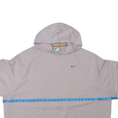 Nike Womens Beige XL Pullover Hoodie Sweatshirt with Logo
