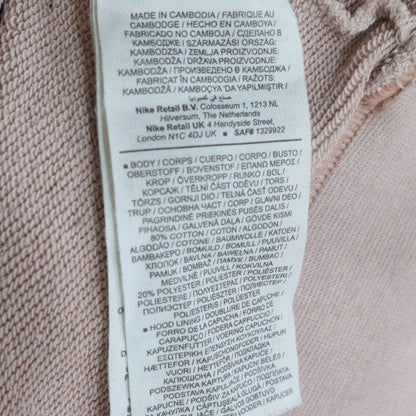 Nike Womens Beige XL Pullover Hoodie Sweatshirt with Logo