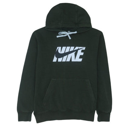 Nike Men's Black Large Pullover Hoodie with Logo Print