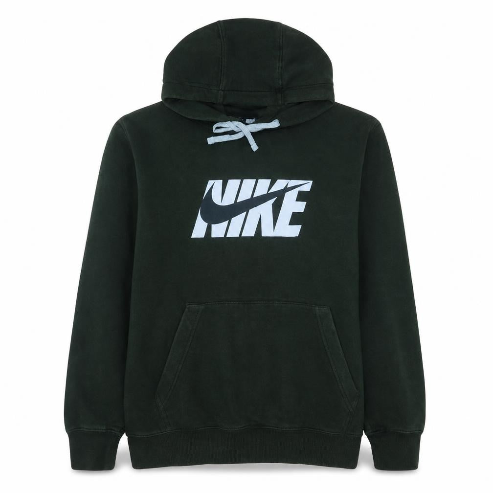 Nike Men's Black Large Pullover Hoodie with Logo Print