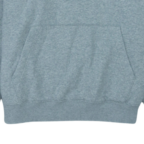 Nike Men's Grey Pullover Hoodie L Regular Fit Fleece Sweatshirt