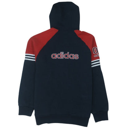 Adidas Men's Blue Full Zip Hoodie L Sports Fleece Sweatshirt
