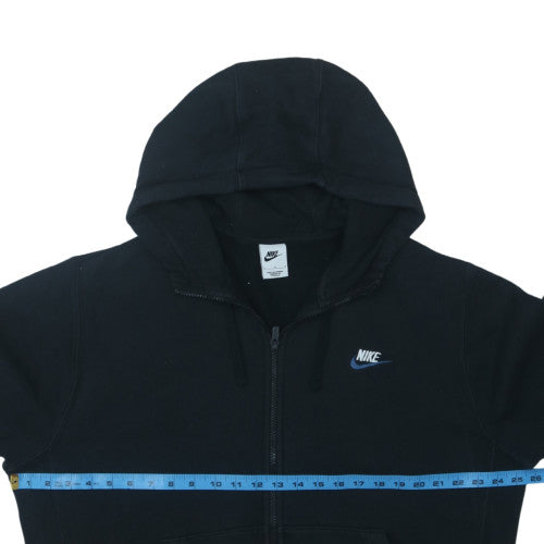 Nike Men's Black Full Zip Hoodie L Classic Fleece