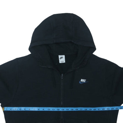 Nike Men's Black Full Zip Hoodie L Classic Fleece