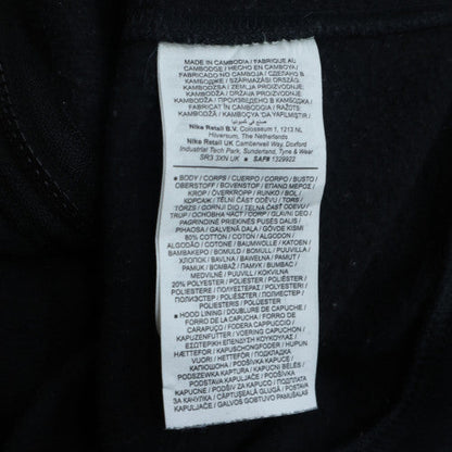 Nike Men's Black Full Zip Hoodie L Classic Fleece