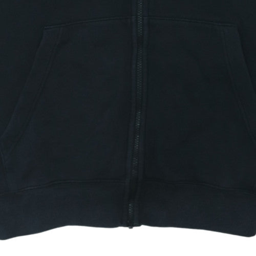Nike Men's Black Full Zip Hoodie L Classic Fleece