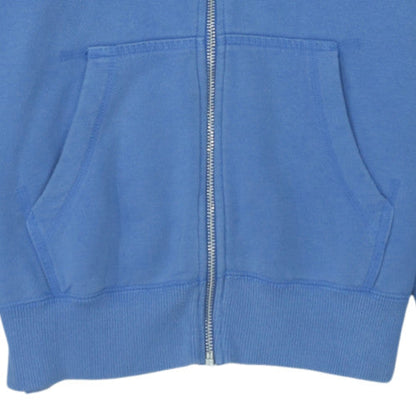 Nike Womens Blue Full Zip Hoodie Sweatshirt Size M Cotton Blend