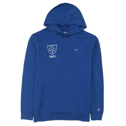 Tommy Jeans Men's Blue Hoodie L Pullover Cotton Logo Drawstring