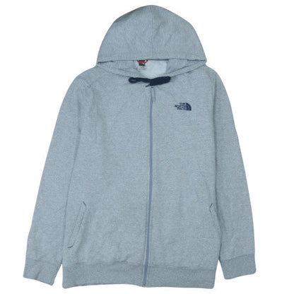 The North Face Men's Grey 2XL Full Zip Hoodie Fleece