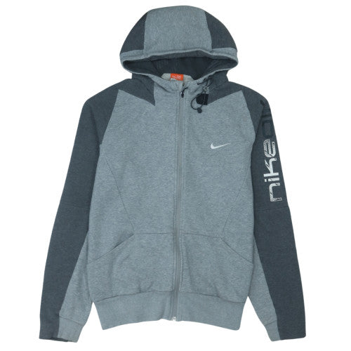 Nike Men’s Grey Full Zip Hoodie M Sports Fleece Jacket