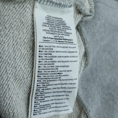 Nike Men’s Grey Full Zip Hoodie M Sports Fleece Jacket