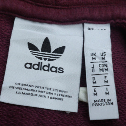Adidas Men's Brown Pullover Hoodie M Regular Fit Sports Fleece