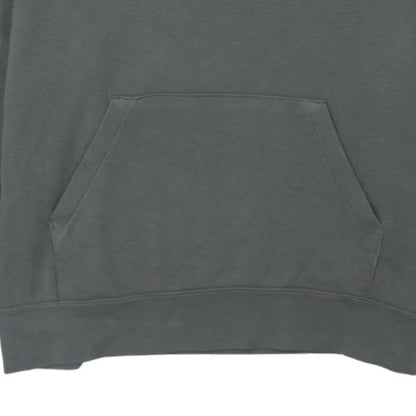 Nike Men's Grey Pullover Hoodie M Regular Fit Fleece Logo