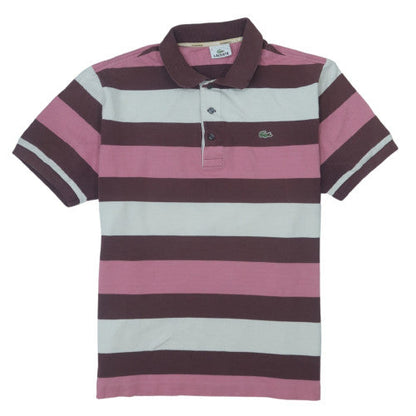 Lacoste Men's Multicoloured Striped Polo Shirt Size M Classic Fit