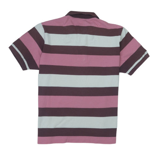 Lacoste Men's Multicoloured Striped Polo Shirt Size M Classic Fit