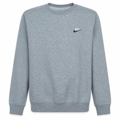 Nike Men's Grey Crew Neck Pullover Sweatshirt Size S