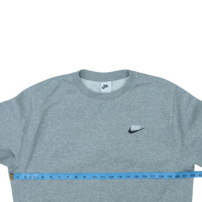 Nike Men's Grey Crew Neck Pullover Sweatshirt Size S