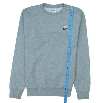 Nike Men's Grey Crew Neck Pullover Sweatshirt Size S