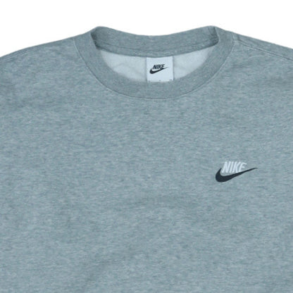 Nike Men's Grey Crew Neck Pullover Sweatshirt Size S