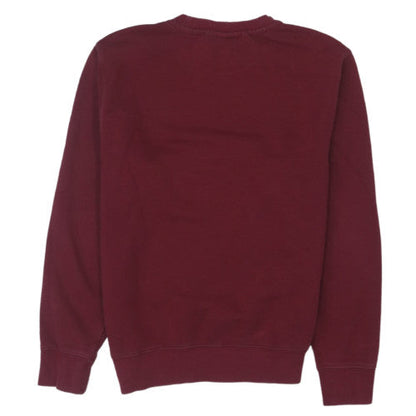 Nike Mens Red Crew Neck Pullover Sweatshirt Small