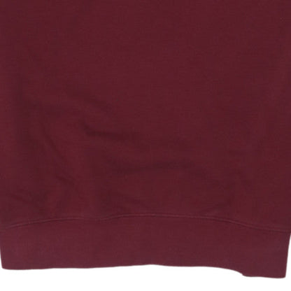 Nike Mens Red Crew Neck Pullover Sweatshirt Small