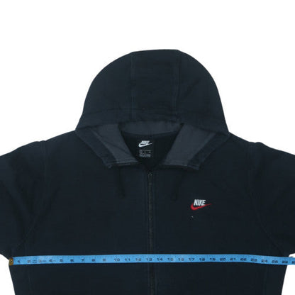 Nike Men's Black XL Full Zip Hoodie Cotton Blend Fleece
