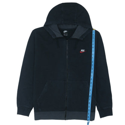 Nike Men's Black XL Full Zip Hoodie Cotton Blend Fleece