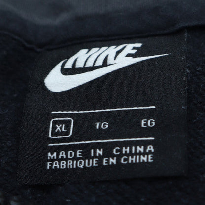 Nike Men's Black XL Full Zip Hoodie Cotton Blend Fleece