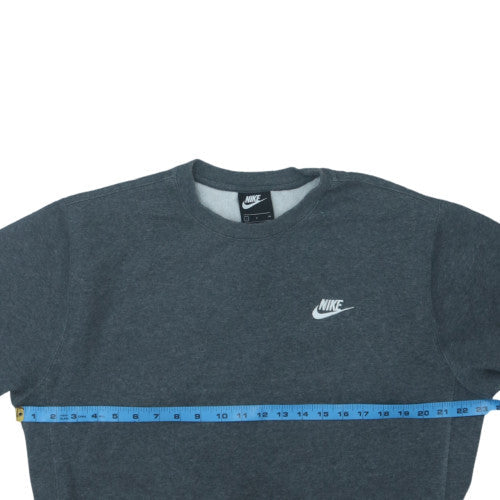 Nike Men's Grey Crew Neck Pullover Sweatshirt Size S