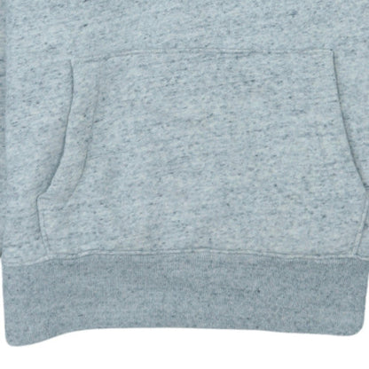 Hollister Men's Grey Pullover Hoodie M Logo Fleece Sweatshirt