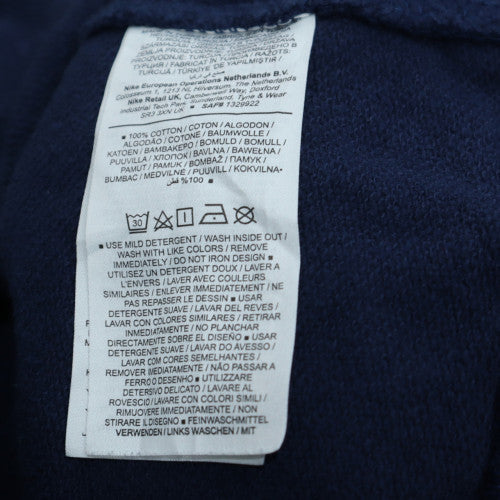 Nike Men's Blue Pullover Hoodie M Embroidered Logo Sports Fleece