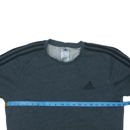 Adidas Men's Grey Crew Neck Pullover Sweatshirt Size M