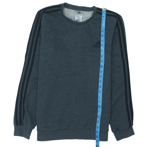 Adidas Men's Grey Crew Neck Pullover Sweatshirt Size M