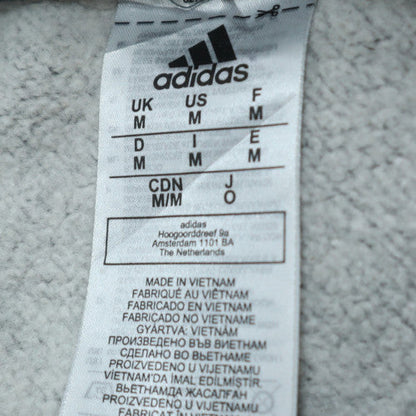 Adidas Men's Grey Crew Neck Pullover Sweatshirt Size M