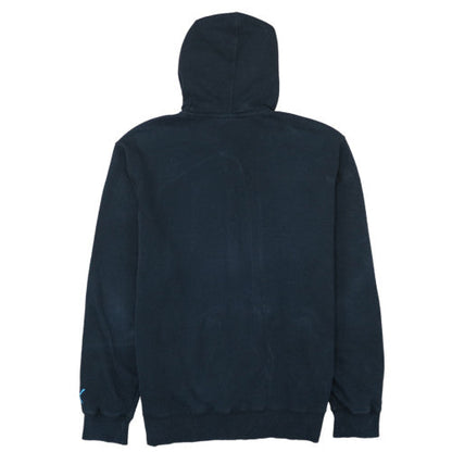 Puma Men's Black Full Zip Hoodie Size M with Blue Lining