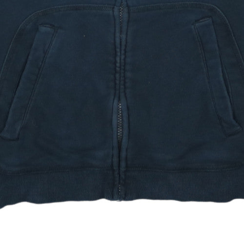 Puma Men's Black Full Zip Hoodie Size M with Blue Lining