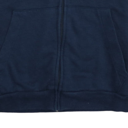 Adidas Mens Blue Full Zip Hoodie Medium Sports Fleece Sweatshirt