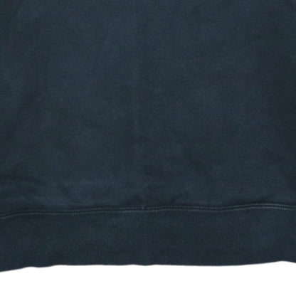 Nike Women's Black 1/2 Zip Pullover Sweatshirt Size L Cotton Blend
