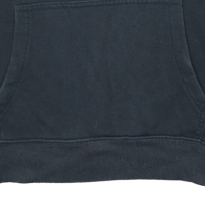 GAP Womens Black XS Pullover Hoodie Cotton Blend Logo Casual