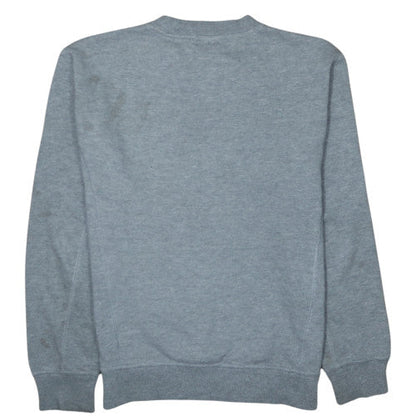 FILA Men's Grey Embroidered Training Sweatshirt M Regular Fit
