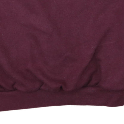Adidas Womens Burgundy Crew Neck Sweatshirt Size UK 8