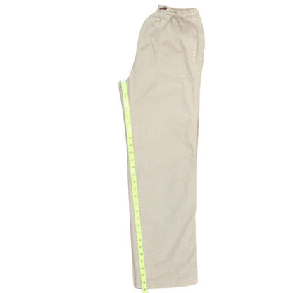 Marlboro Womens Beige Chino Elastic Waist Trousers Size 30