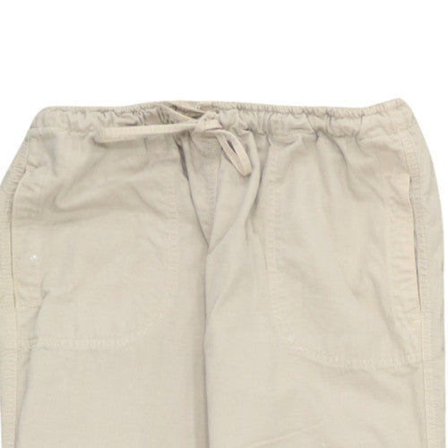Marlboro Womens Beige Chino Elastic Waist Trousers Size 30