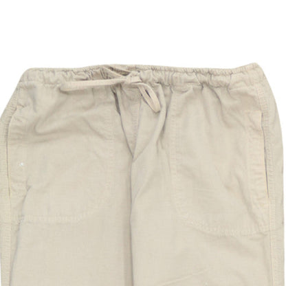 Marlboro Womens Beige Chino Elastic Waist Trousers Size 30